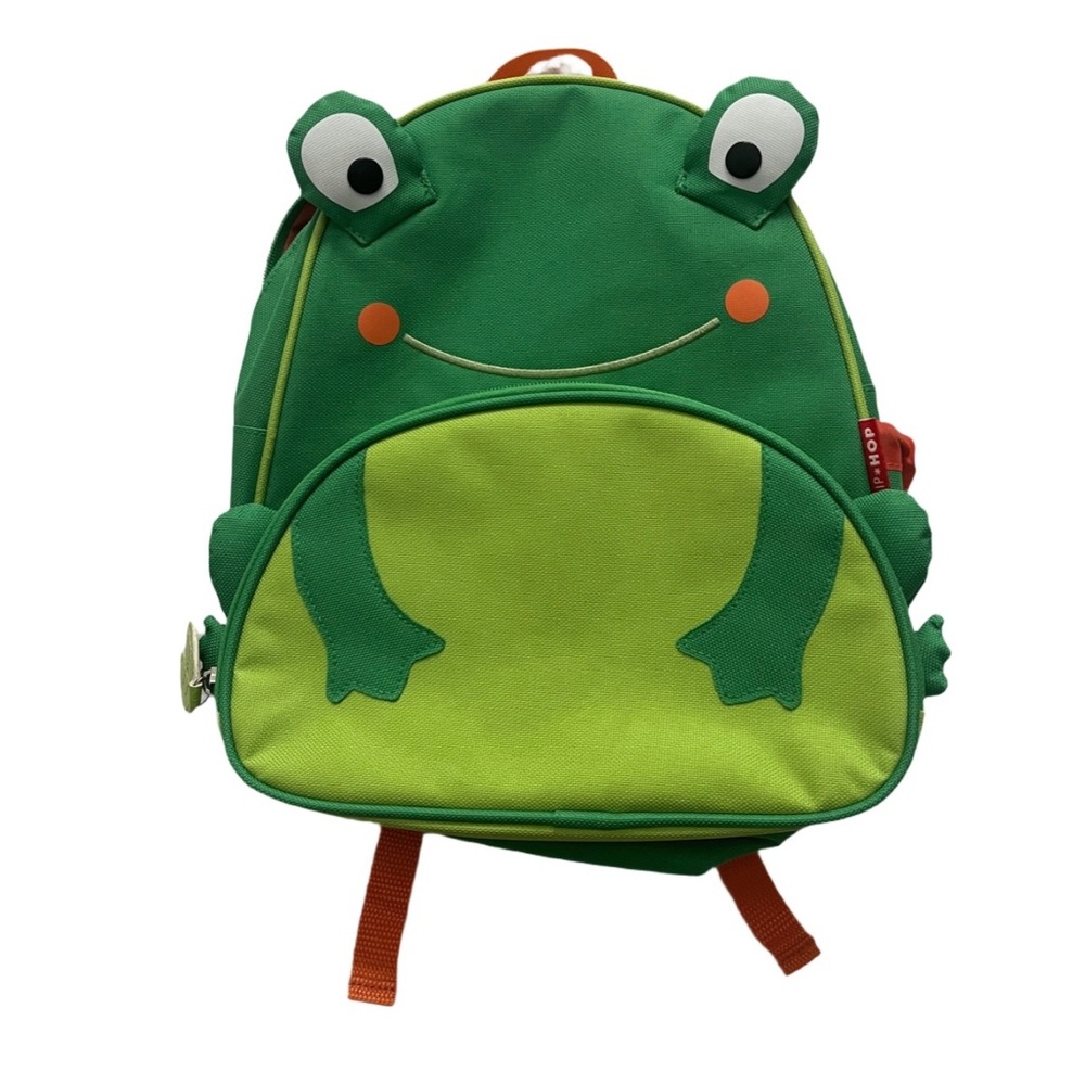 Skip Hop Green Frog Kids Backpack